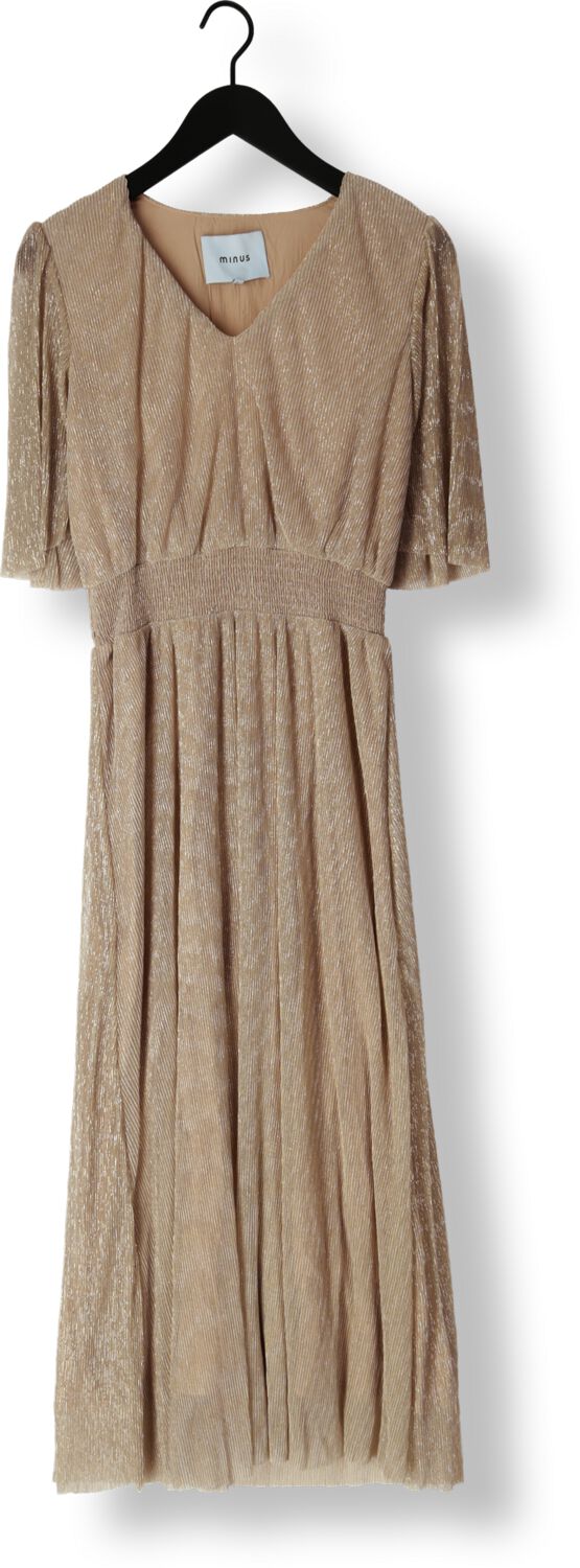 MINUS Dames Jurken Mavena V-neck Maxi Dress Beige