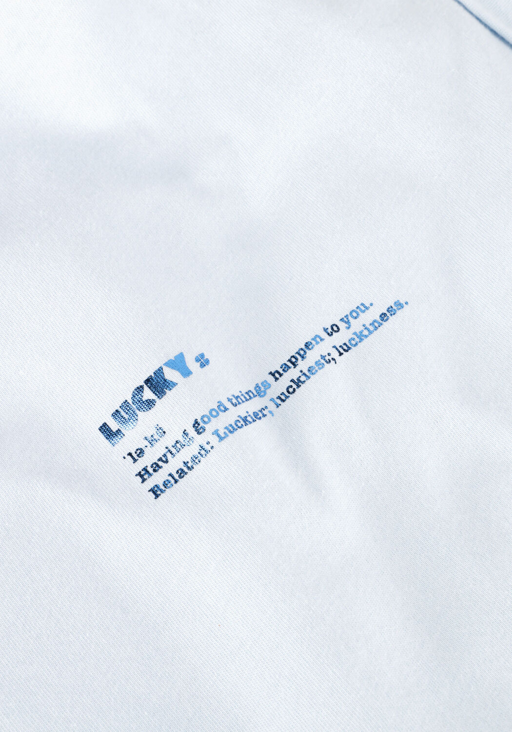 Lichtblauwe BY-BAR T-shirt THELMA DICTIONARY SMALL TOP - large