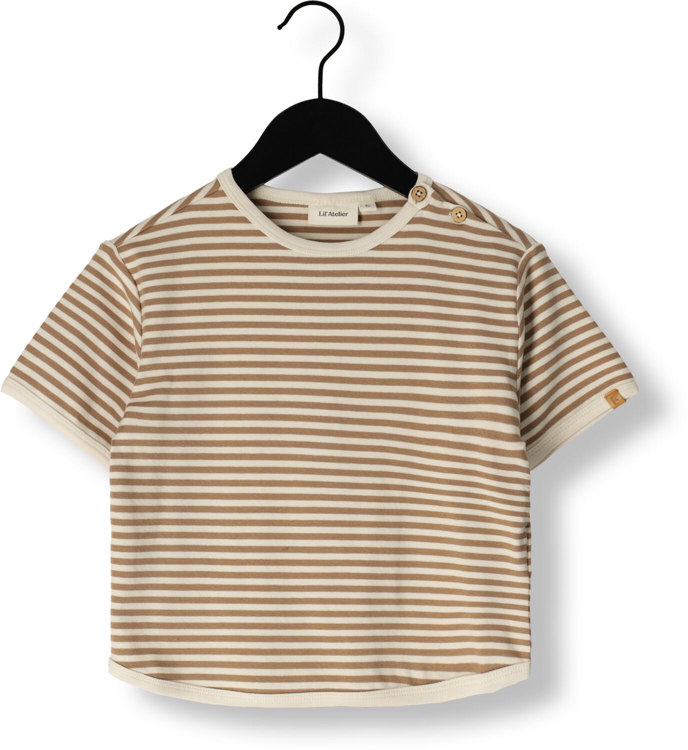 LIL' ATELIER Jongens Polo's & T-shirts Nmmgeo Fon Loose Top Camel