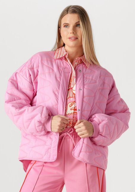 Roze POM AMSTERDAM Jassen JACKET QUILTED CHEERING PINK - large