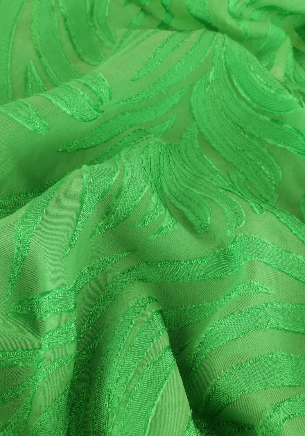 Groene FREEBIRD Mini jurk WV-LEAF-JACQUARD-RA-23-3 - large