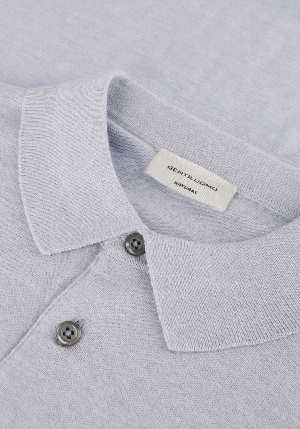 Lichtblauwe GENTILUOMO Polo K9157-273 - large