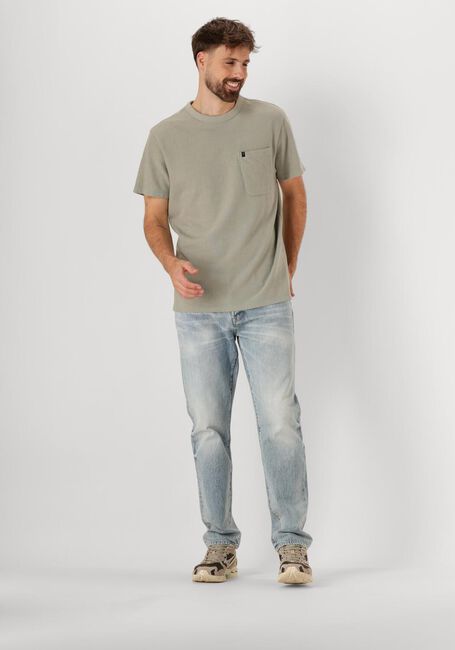 Groene BUTCHER OF BLUE T-shirt ADRIEN LOOSE PKT TEE - large