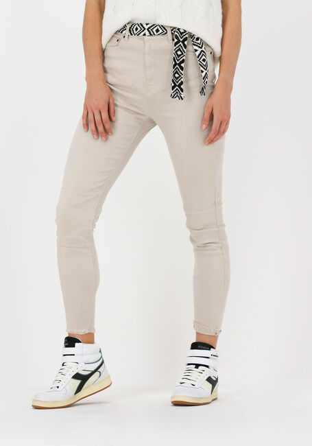 Beige 10DAYS Pantalon HIGH WAIST STRETCH DENIM - large