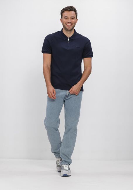 Donkerblauwe CALVIN KLEIN Polo SS SUPIMA CHEST EMB POLO - large