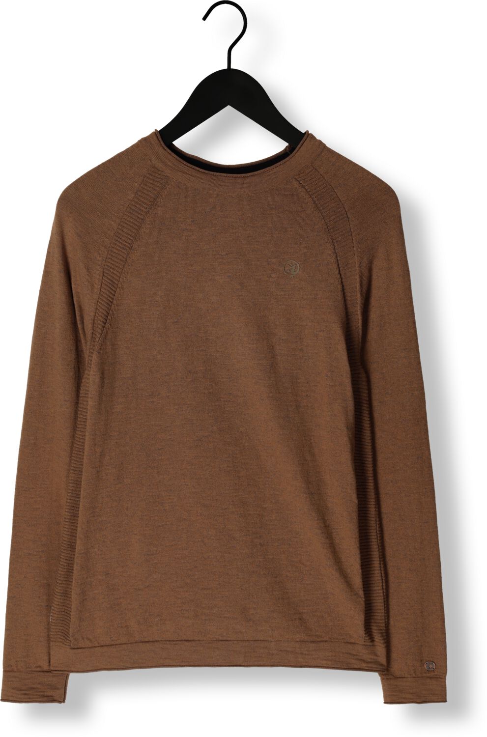 CAST IRON Heren Truien & Vesten Crewneck Cotton Heather Bruin