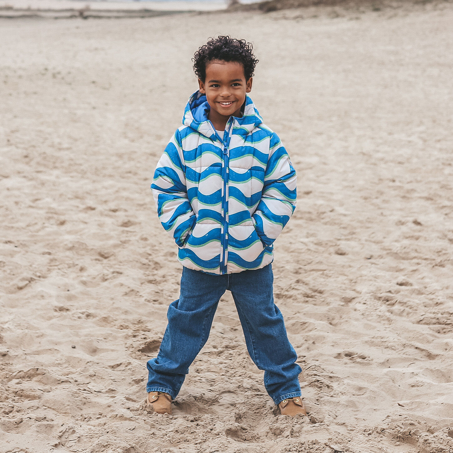 Blauwe YOUR WISHES Jassen SWAY PUFFER COAT - large