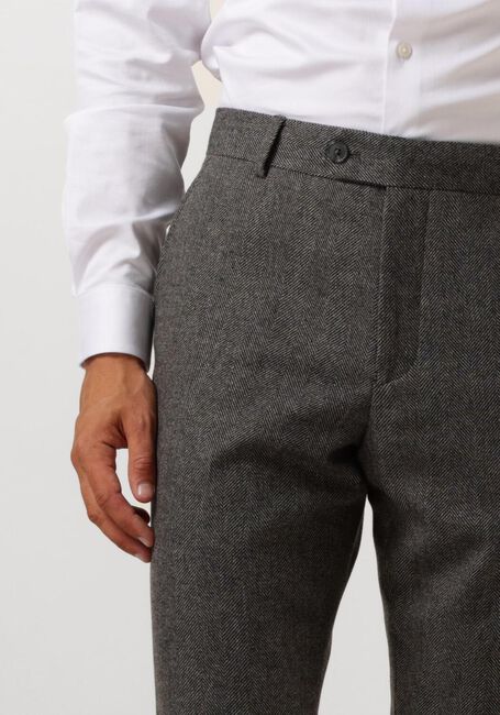Grijze SELECTED HOMME Pantalon SLHSLIM-REED WOOL TRS - large