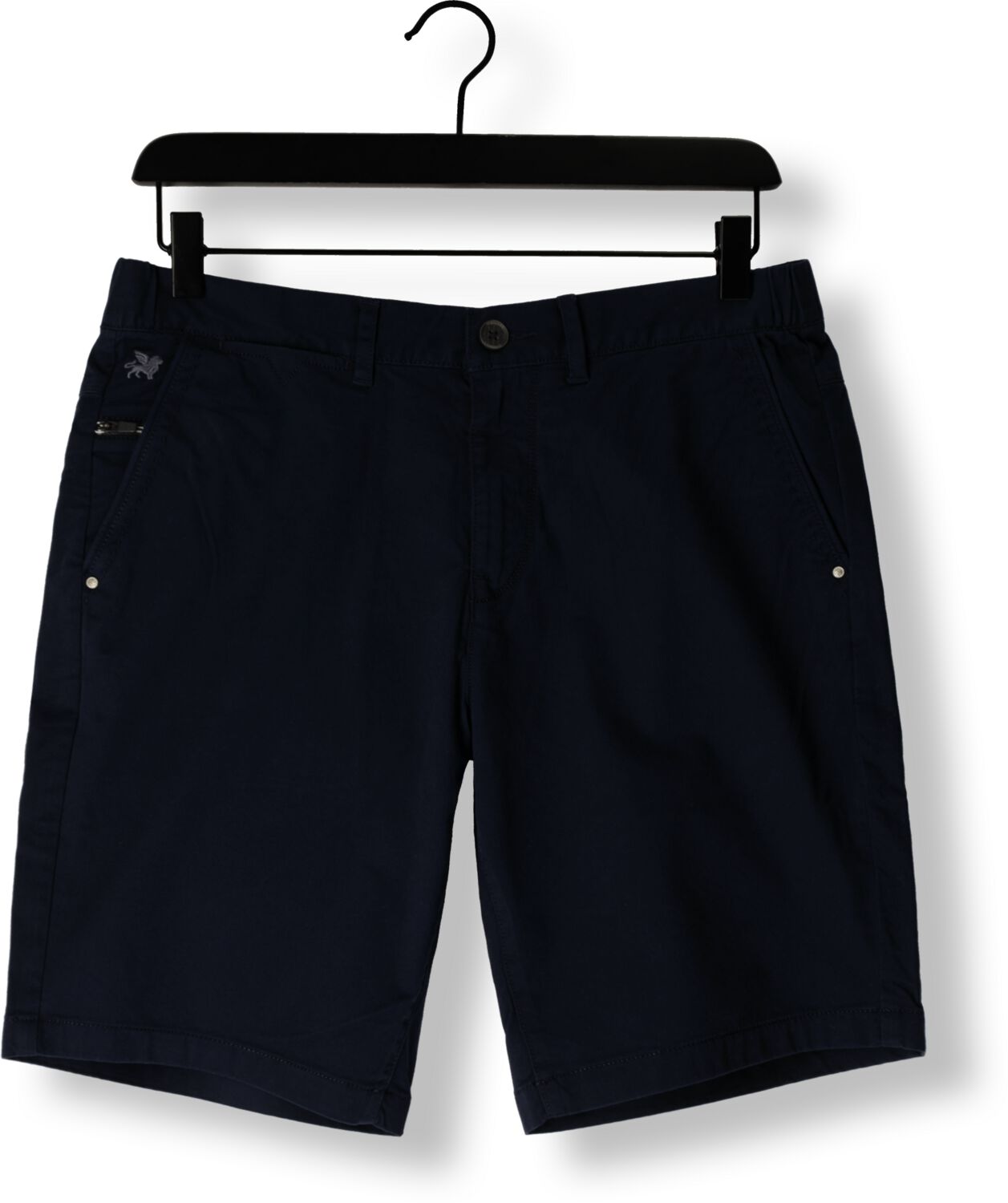 VANGUARD Heren Broeken V65 Shorts Fine Twill Stretch Blauw