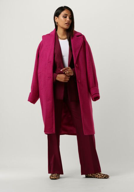 Roze NOTRE-V Mantel NV-CHARLOTTE WOOL COCOON COAT - large