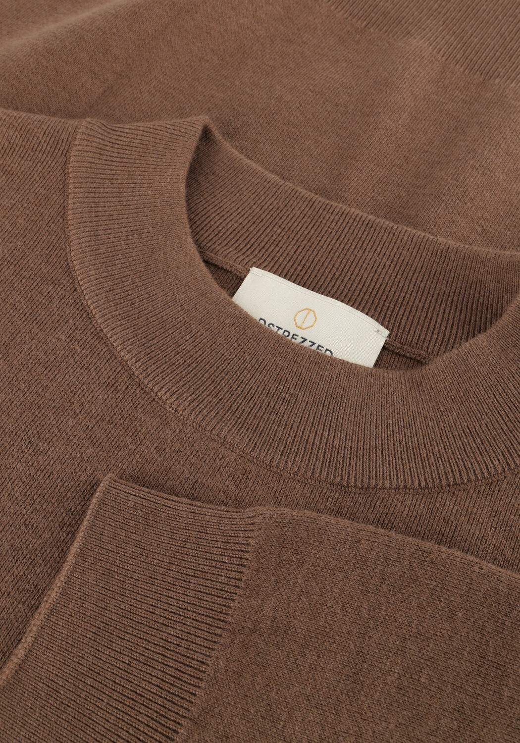 Bruine DSTREZZED Trui ARCHER MOCKNEK - large