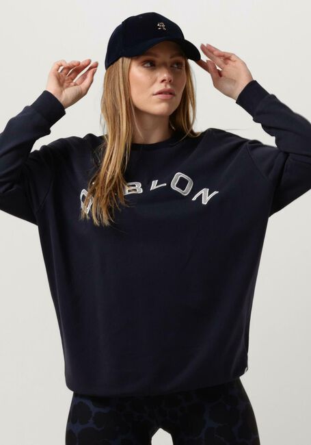 Donkerblauwe DEBLON SPORTS Sweater TOSCA SWEATER - large