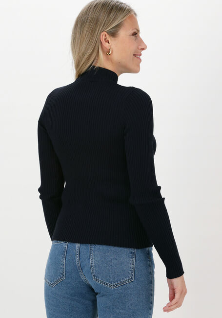 Donkerblauwe VANILIA Coltrui RIB KNIT COL - large