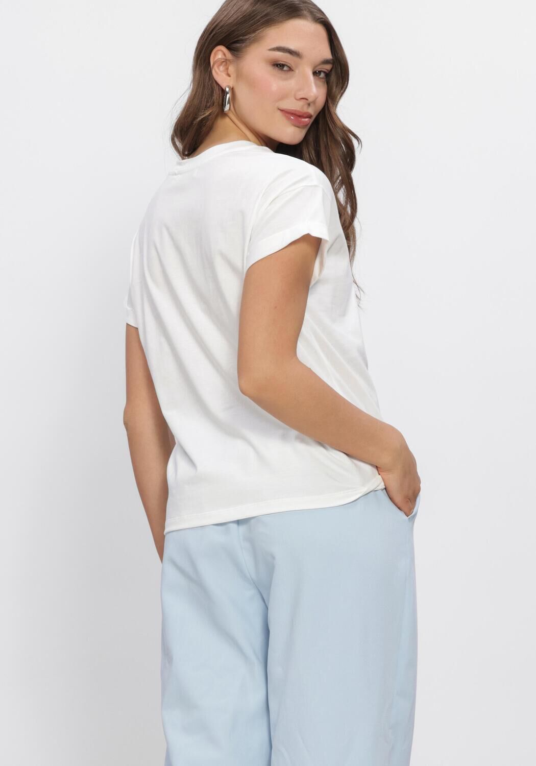 Witte NUKUS T-shirt CLAIRE SHIRT - large