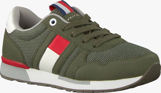 Groene TOMMY HILFIGER Lage sneakers LOW CUT LACE UP SNEAKER - large
