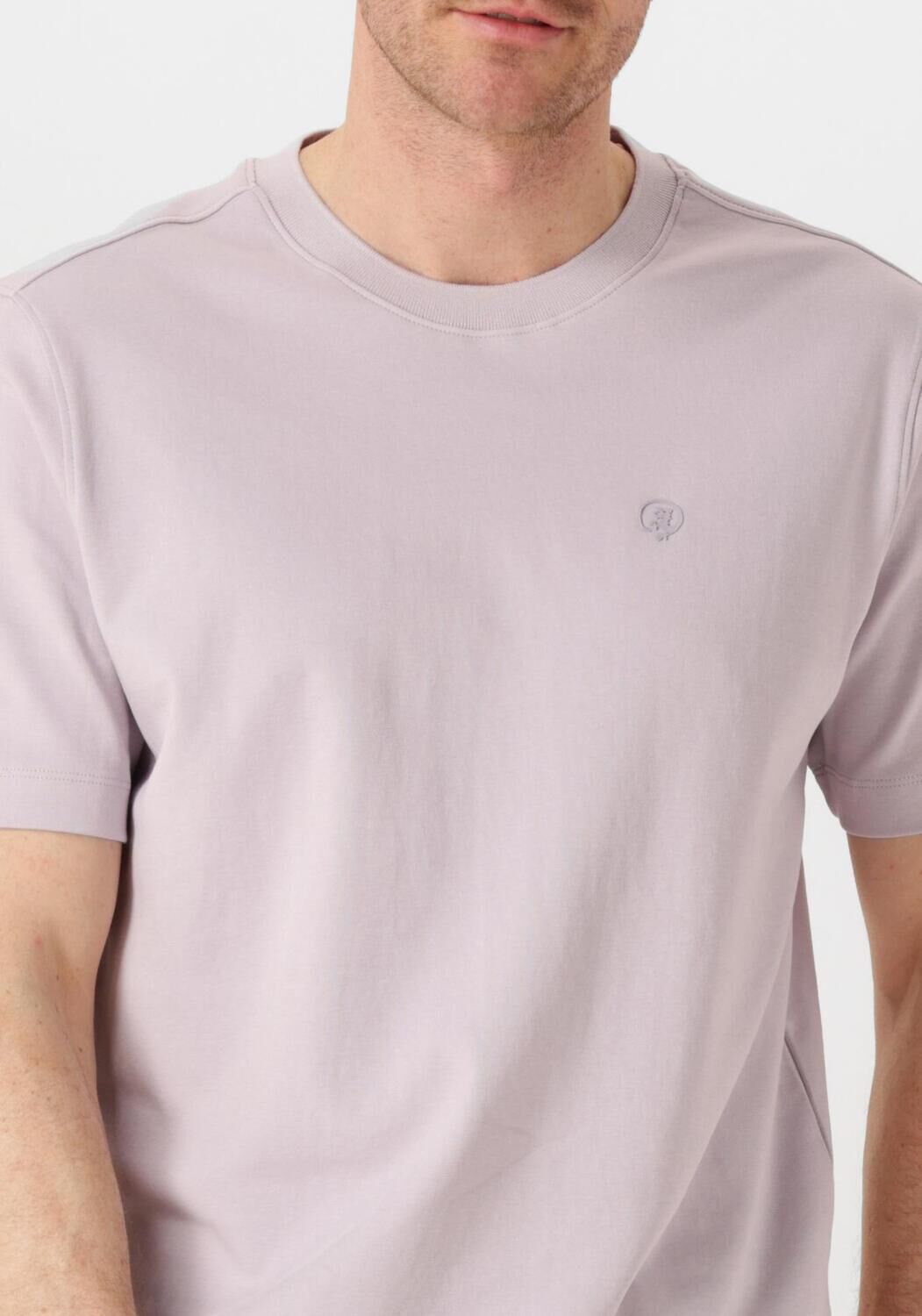CAST IRON Heren Polo's & T-shirts Short Sleeve R-neck Regular Fit Interlock Lila