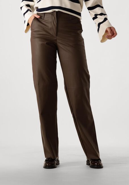 Bruine KNIT-TED Wijde broek NAOMI PANT - large