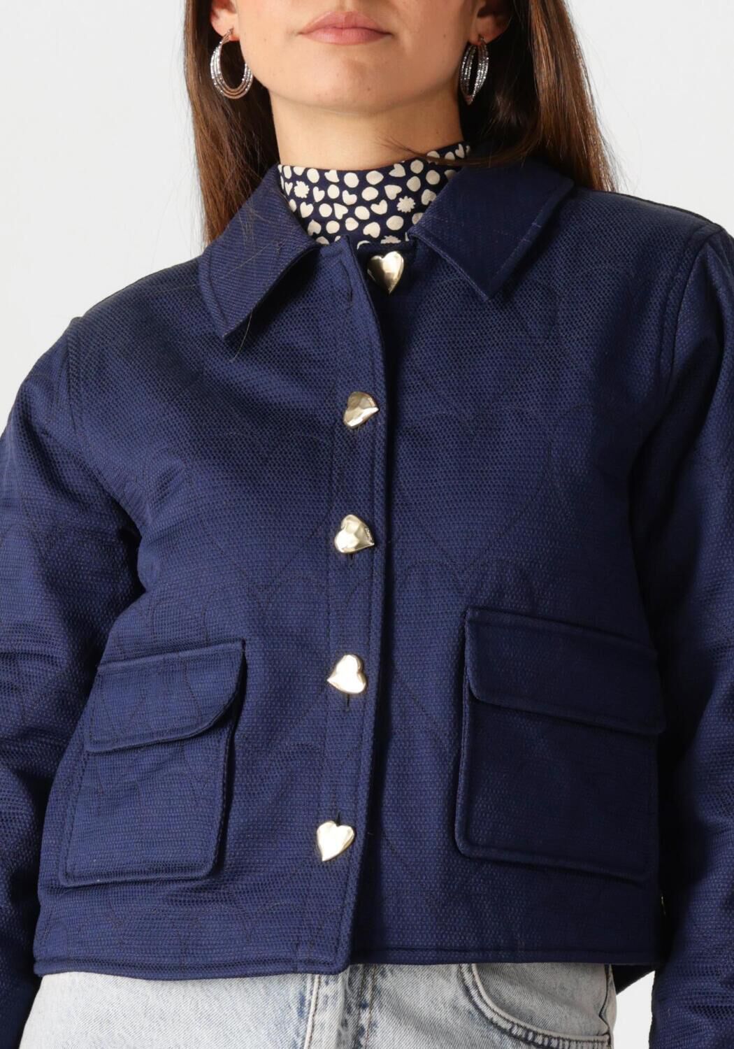FABIENNE CHAPOT Dames Jassen Jackie Padded Jacket Donkerblauw