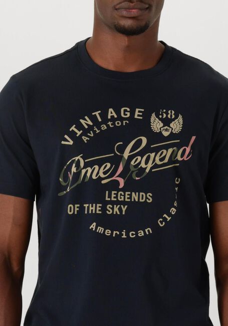 Donkerblauwe PME LEGEND T-shirt SINGLE JERSEY PACKAGE - large