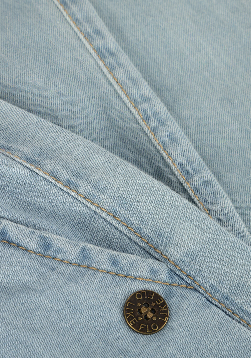 Lichtblauwe LIKE FLO Wide jeans FLEUR FLO CHAMBREY PANT - large