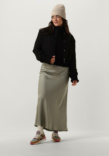 Zwarte NEO NOIR Coltrui BENSON CROPPED KNIT BLOUSE - large