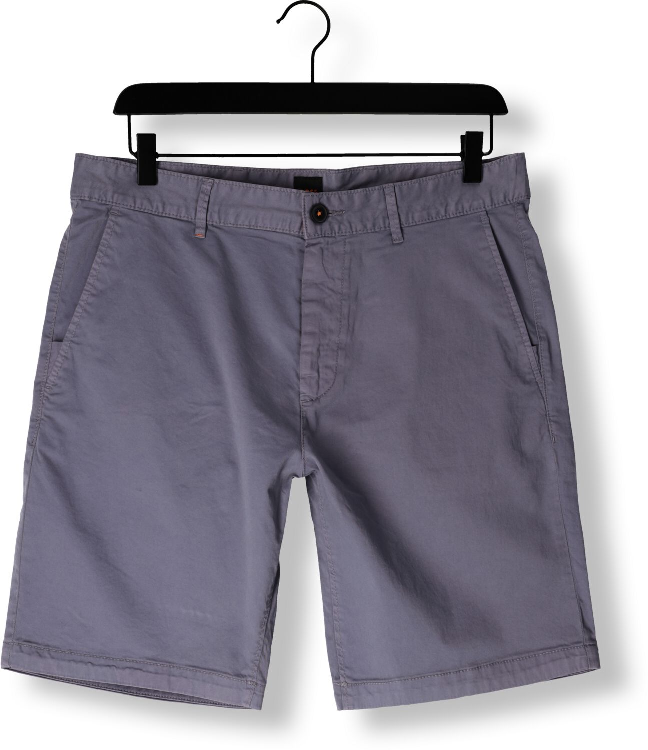 BOSS Heren Broeken Chino-slim-short Blauw