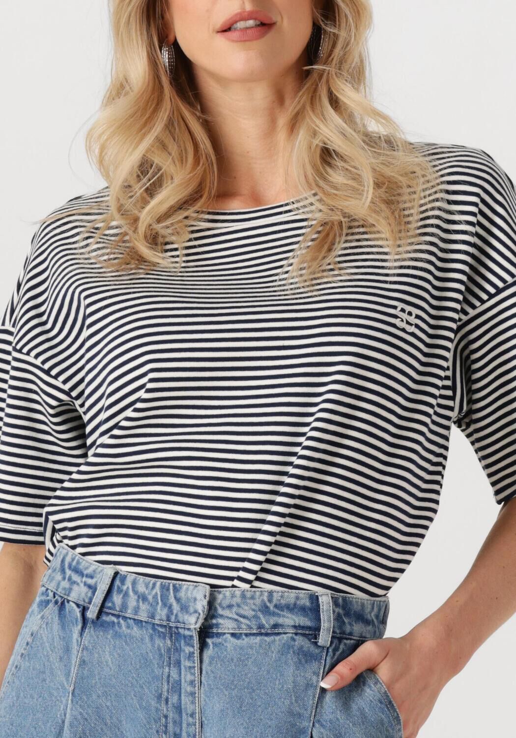 MY ESSENTIAL WARDROBE Dames Tops & T-shirts Danamw Amb. Tee Wit