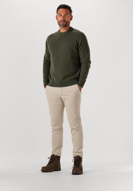 Donkergroene BARBOUR Trui GRANGETOWN CREW NECK SWEATER - large