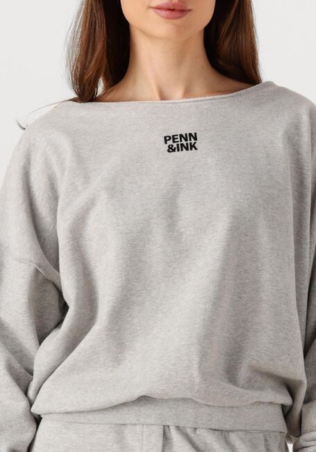 Grijze PENN & INK Trui SWEATER W25F1703 - large