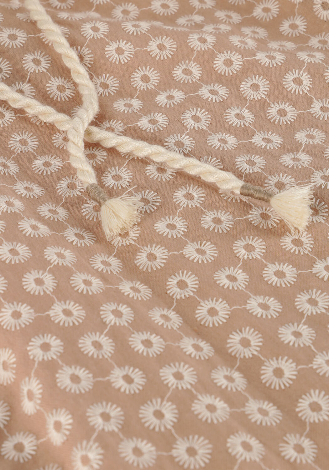 Beige YOUR WISHES Pantalon BRODERIE WIDE LEG PANTS - large