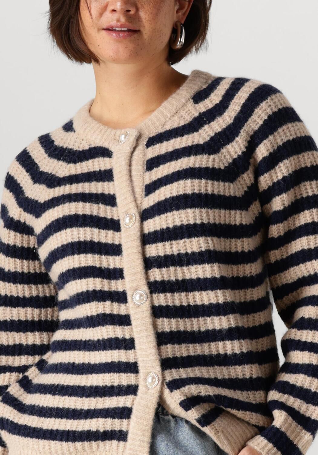 LOLLYS LAUNDRY Dames Truien & Vesten Novali Cardigan Ls Donkerblauw