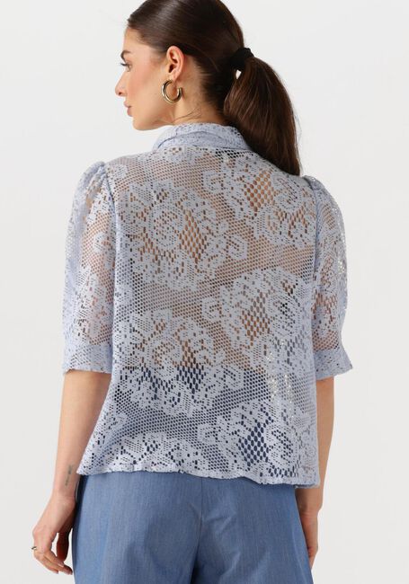 Lichtblauwe LOLLYS LAUNDRY Blouses BONOLL SHIRT SS - large