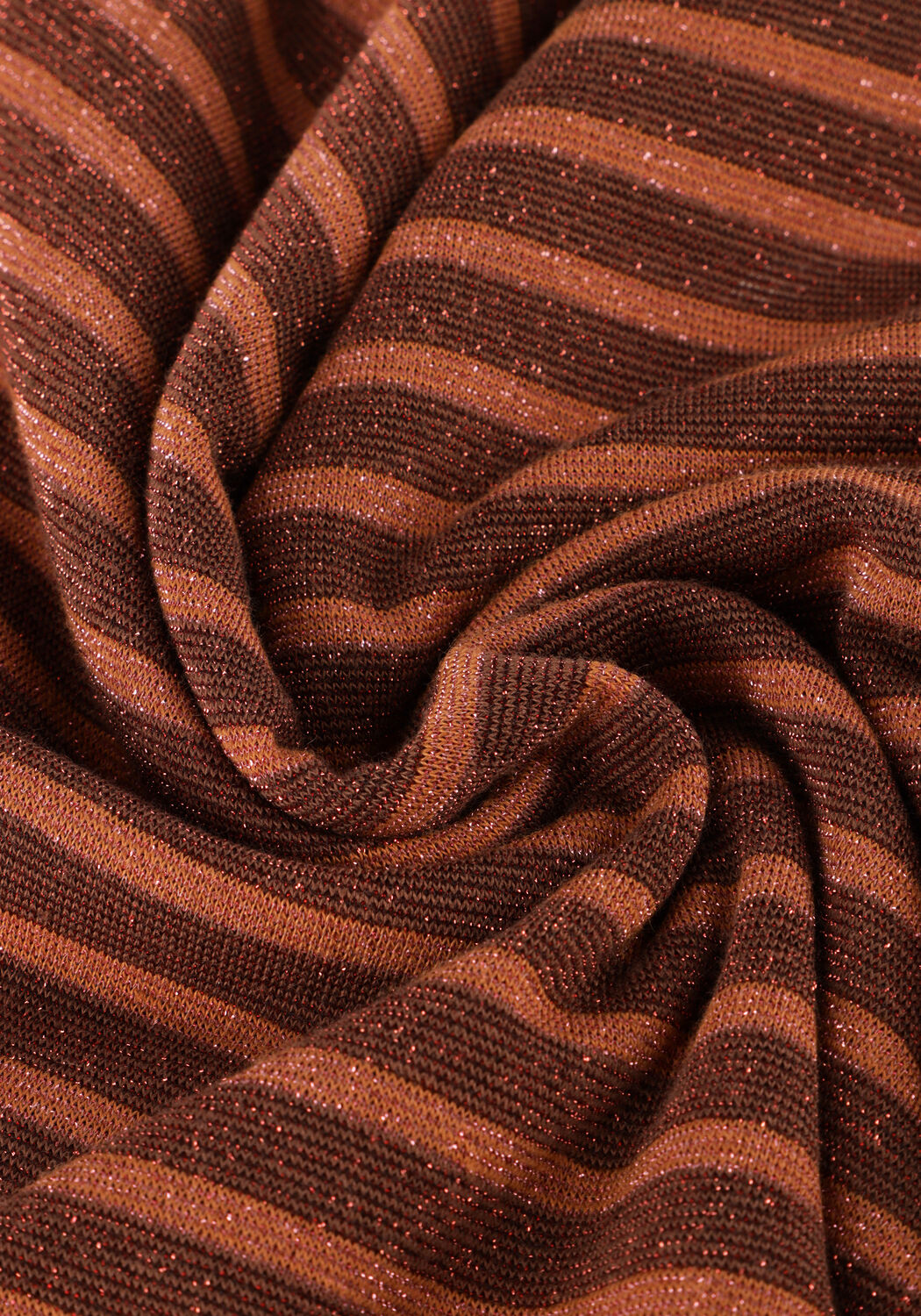 Bruine SUMMUM T-shirt STRIPE LUREX LONGSLEEVE - large