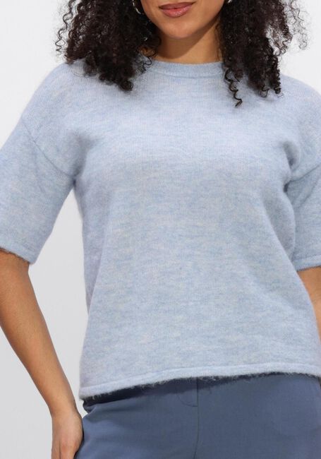 Lichtblauwe SELECTED WOMEN Trui SLFLULU 2/4 KNIT O-NECK - large