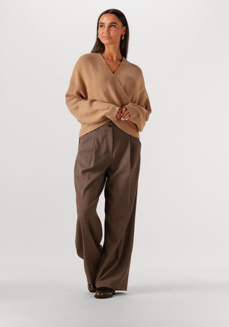 Camel MSCH COPENHAGEN Trui MSCHZINELLE RACHELLE WRAP PULLOVER - large