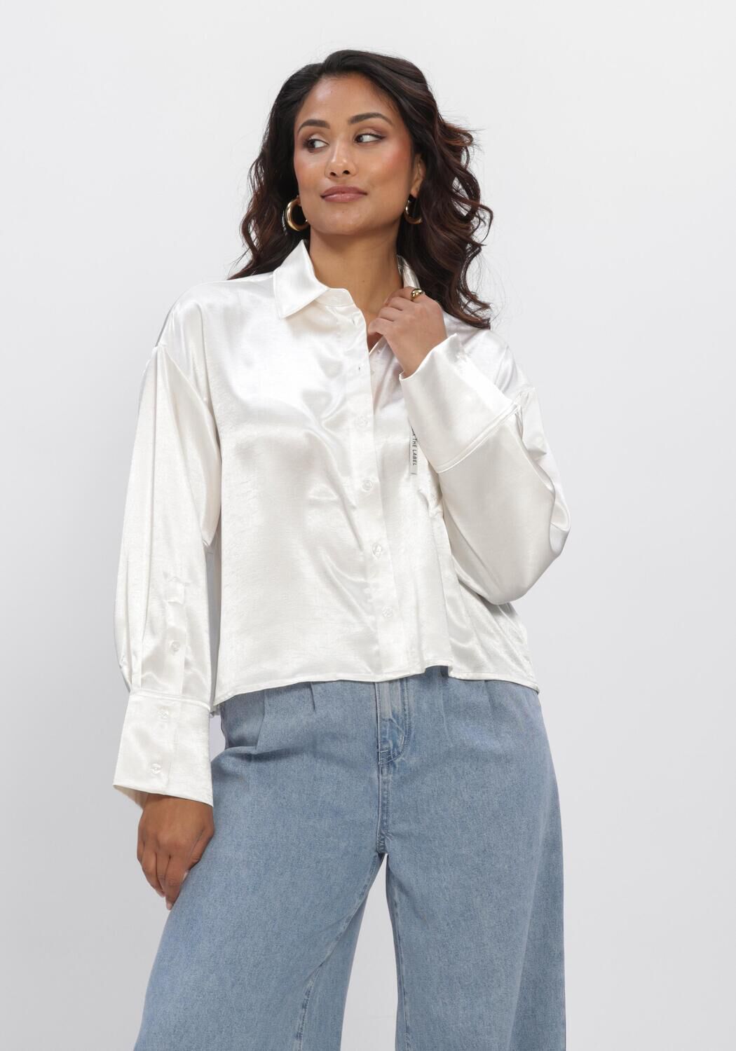 Witte ALIX THE LABEL Blouses SATIN BLOUSE - large