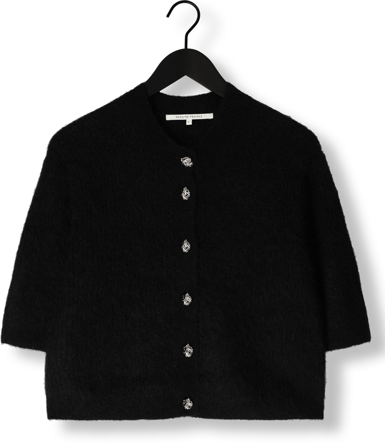 SECOND FEMALE Dames Truien & Vesten Andria Knit Cardigan Zwart