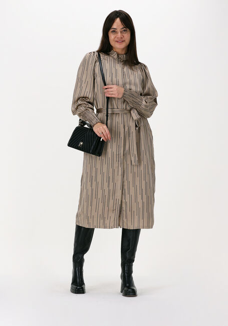 Taupe BRUUNS BAZAAR Midi jurk ACACIA CONVENT - large