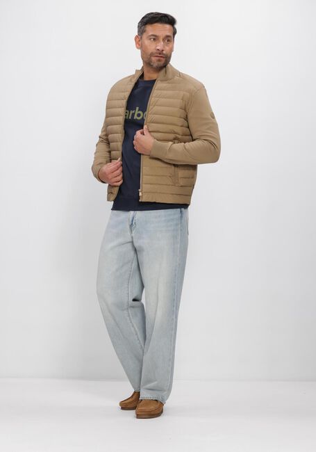 Donkerblauwe BARBOUR Sweater PIQUE APPLIQUE CREW - large