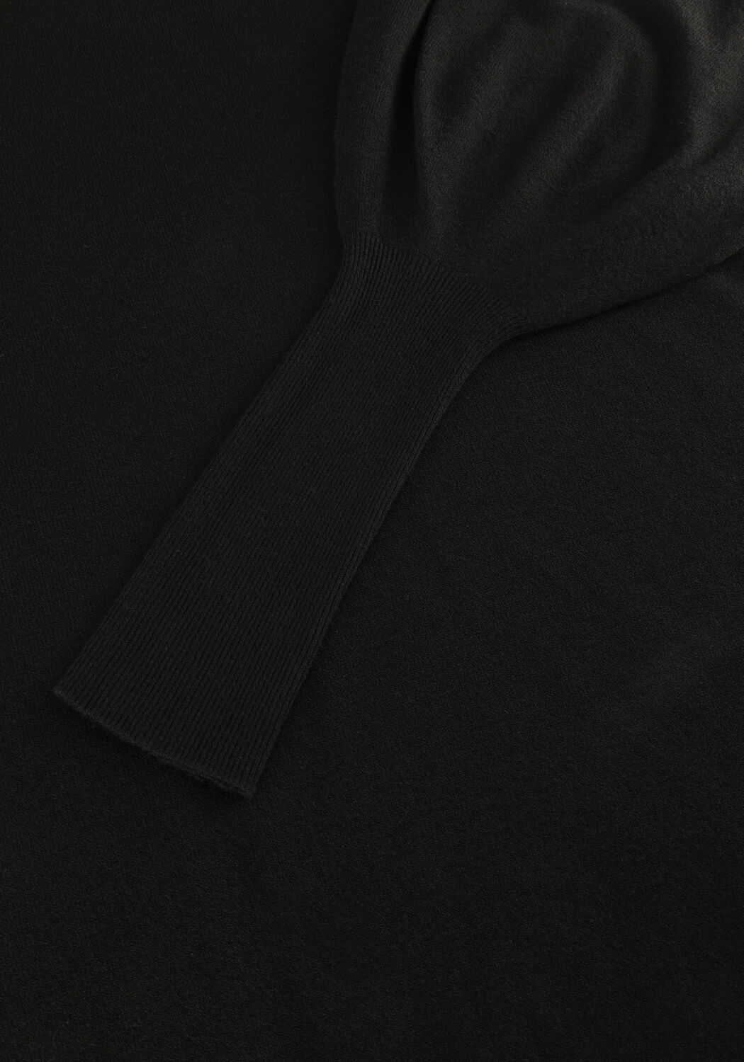 Zwarte SUMMUM Coltrui PULLOVER PUFFY SLEEVES CIRCULAR KNIT - large