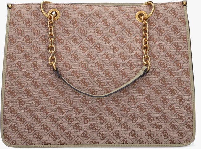 Beige GUESS Handtas AILEEN 4G-LOGO TOTE - large