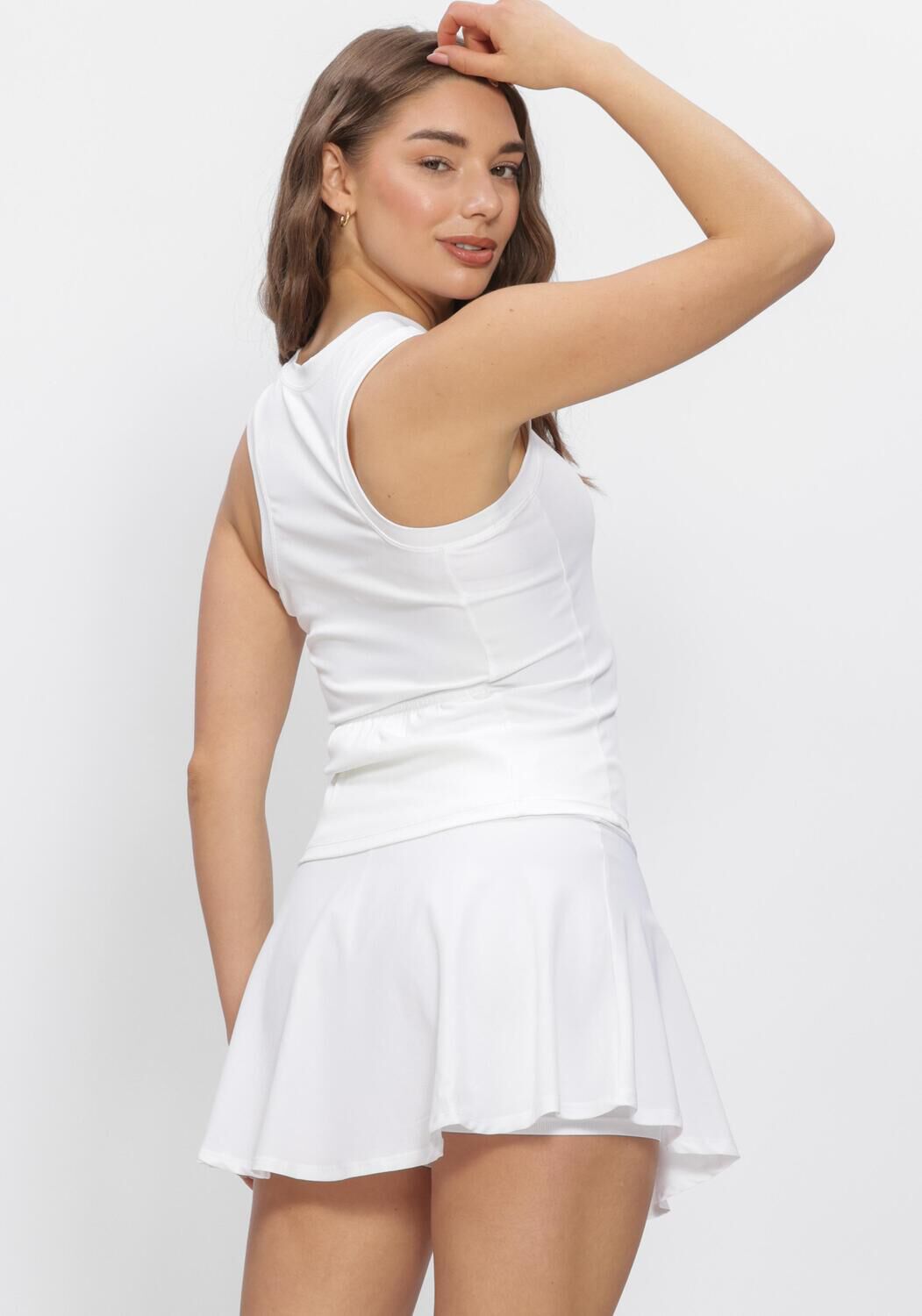 Witte BJORN BORG Sporttops ACE POCKET RIBBED TANK TOP - large