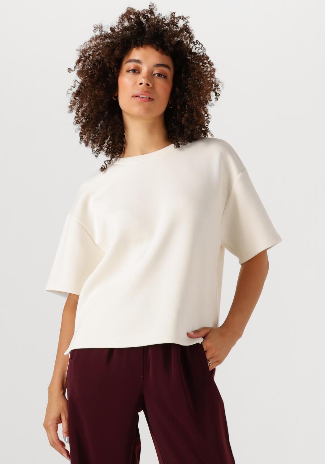 OBJECT Dames Truien & Vesten Objandrea Re 2 4 T-shirt Zand