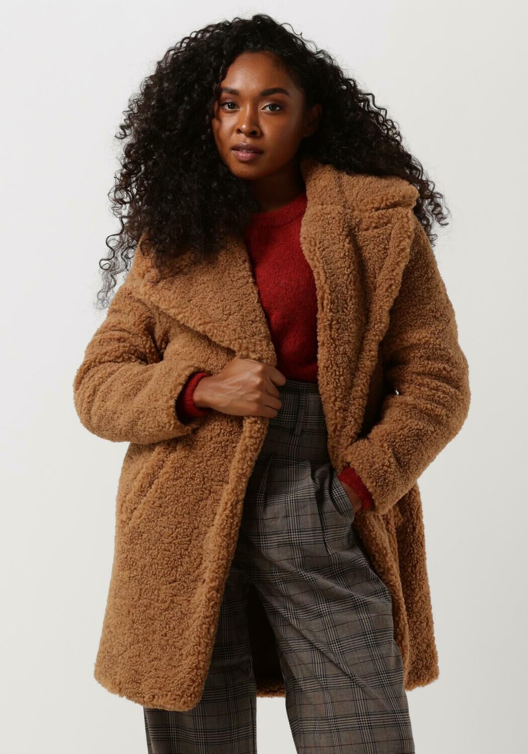 Camel teddy shop coat