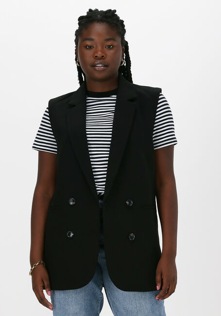 Zwarte NEO NOIR Gilet LARA STRUCTURE WAISTCOAT - large