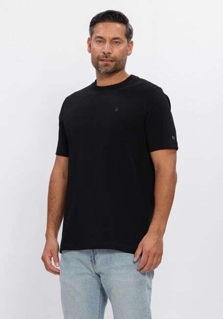 Zwarte CAST IRON T-shirt REGULAR FIT INTERLOCK - large