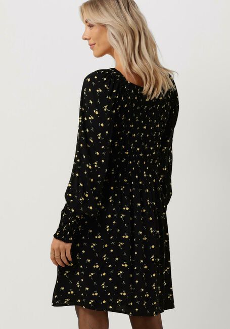 Zwarte ENVII Mini jurk ENERICA LS DRESS AOP 6696 - large