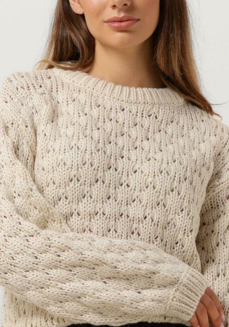 Beige Y.A.S. Trui YASBUBBA LS KNIT PULLOVER S. - large