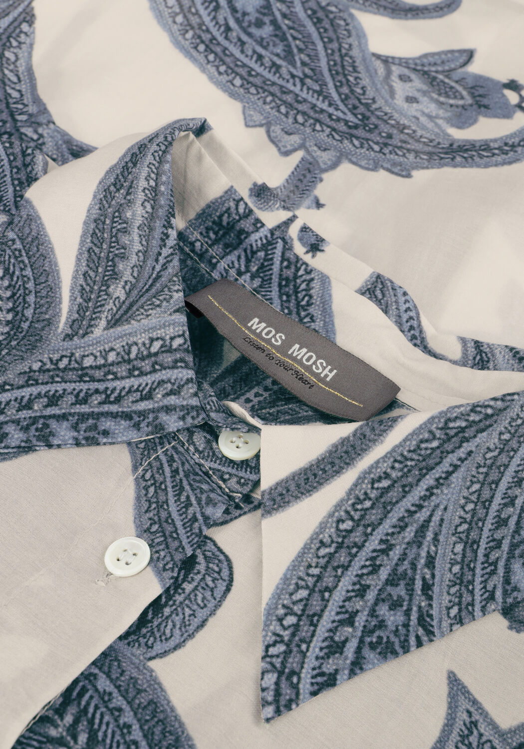 Blauwe MOS MOSH Blouses MMTAYLOR PAIZ SHIRT - large