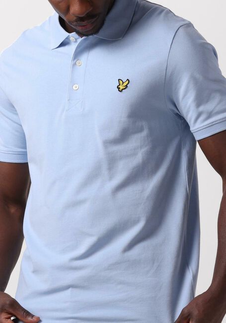 Lichtblauwe LYLE & SCOTT Polo PLAIN POLO SHIRT - large